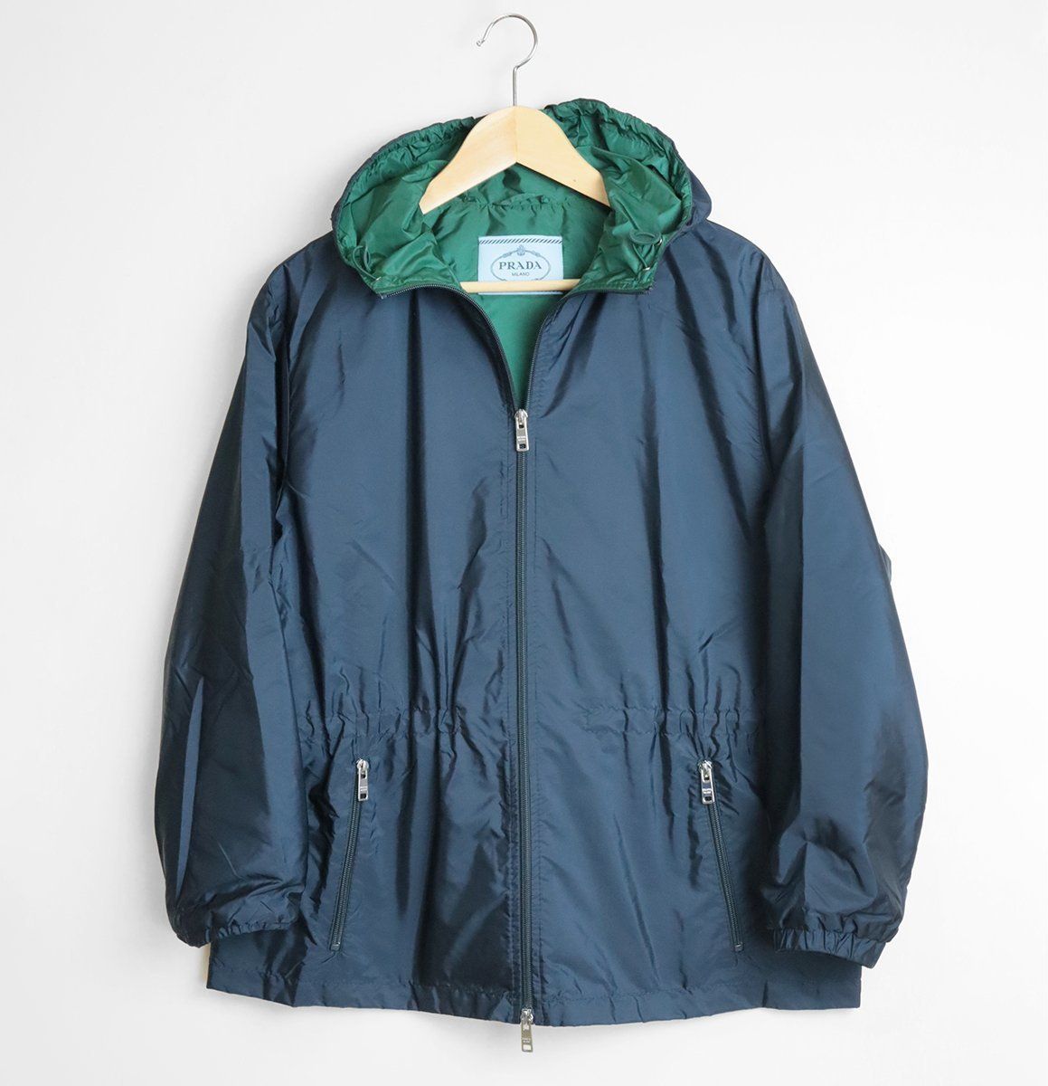 PRADA ◇ ナイロン ジャケット 40サイズ ネイビー マウンテンパーカー 