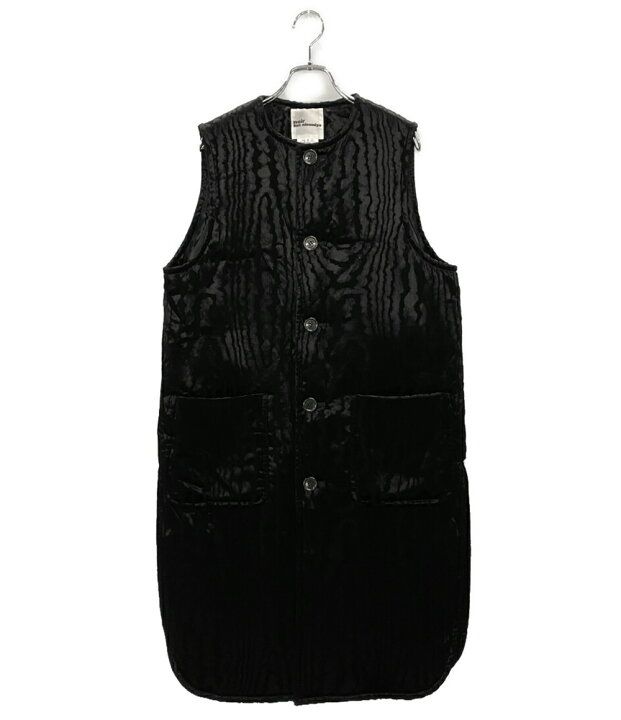 24AW noir Kei ninomiya velvet switching long vest ベルベット切替ロングベスト ブラック サイズS ノワールケイニノミヤ