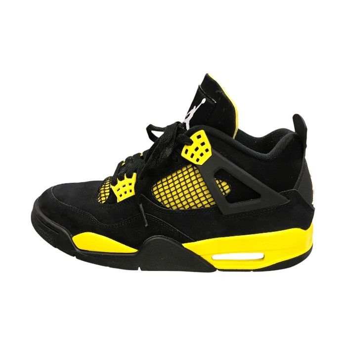 NIKE AIR JORDAN 4 RETRO THUNDER エアジョーダン 4 レトロ サンダー スニーカー メンズ ローカット 2023年  ブラック/イエロー 26cm DH6927-017 中古 T1 - メルカリ