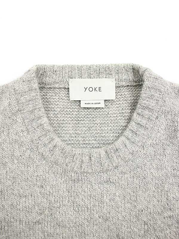 YOKE ヨーク SO・JOHN別注 19AW オーバーサイズカシミヤニットセーター グレー S YK19AW0120S - メルカリ