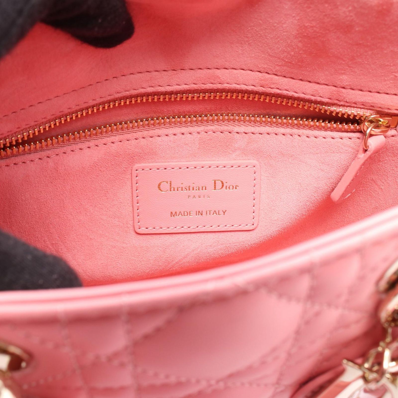 ディオール Dior ハンドバッグ レディディオール スモール ピンク 
