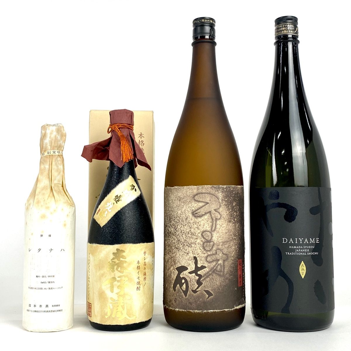 お届け 4本 佐多宗二商店 濱田酒造 黒木本店 森伊蔵 1800ml 焼酎セット 古酒