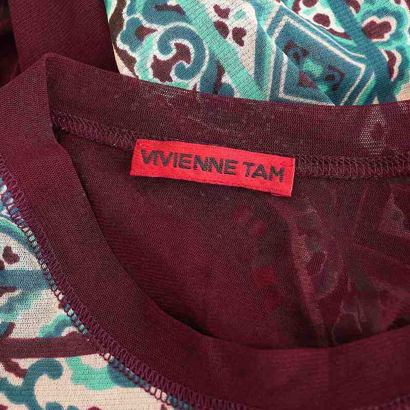 ヴィヴィアンタム VIVIENNE TAM パワーネット長袖カットソー 総