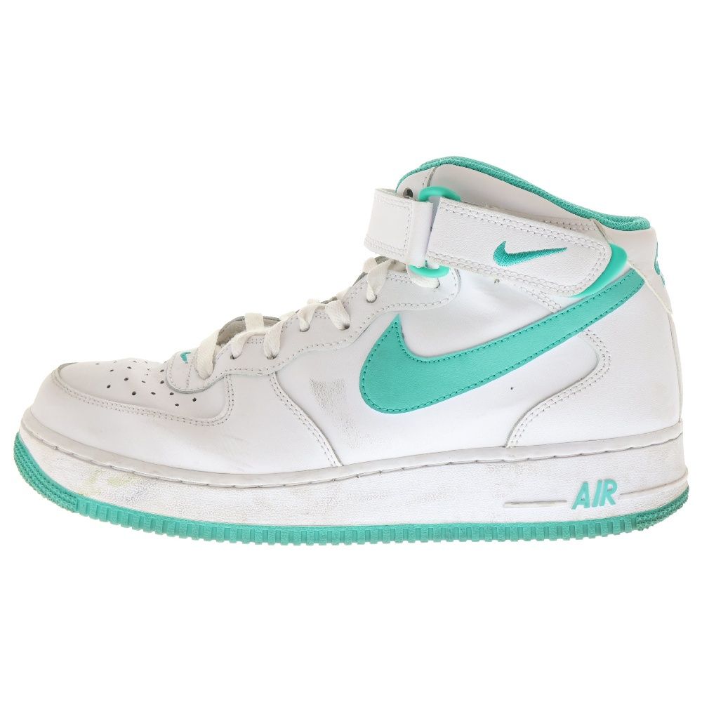 NIKE (ナイキ) AIR FORCE 1 MID Clear Jade エアフォース 1 クリアジェイド ミッドカットスニーカー ホワイト/グリーン US10/28.0cm DV0806-102