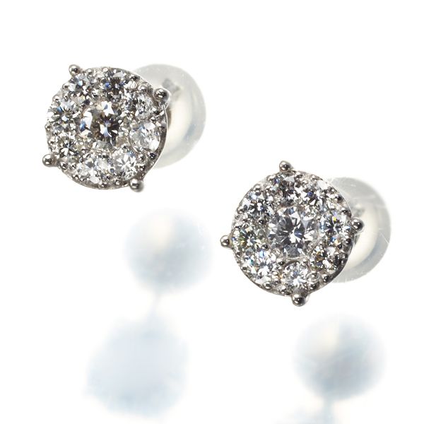 ダイヤ ダイヤモンド 0.20ct/0.20ct サークル ピアス Pt900 #168795  