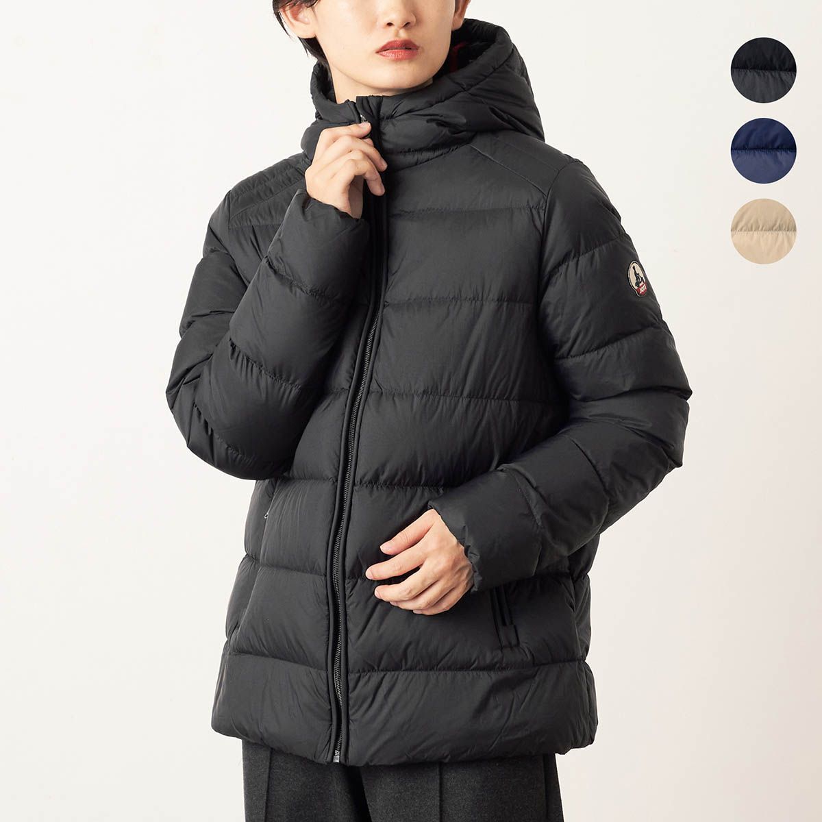 新品 ジョット JOTT ダウンジャケット STRAIGHT-CUT HOODED DOWN 