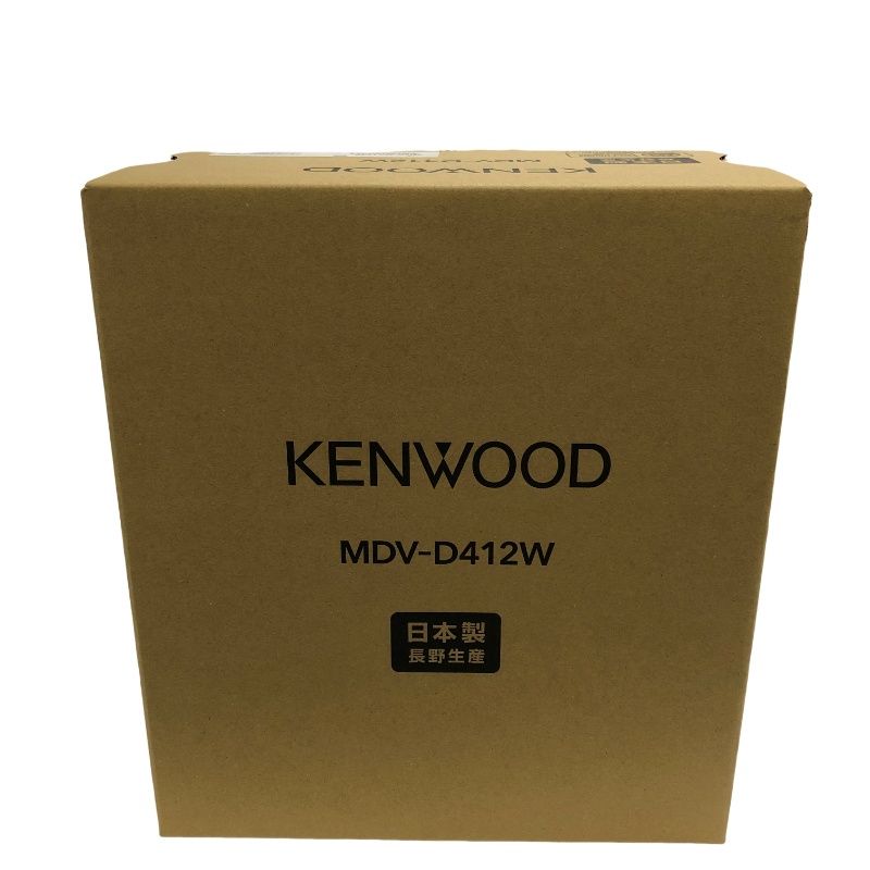 KENWOOD ケンウッド 7V型 カーナビ 200mmワイドモデル フルセグナビ MDV-D412W ブラック カー用品 製 22510K483