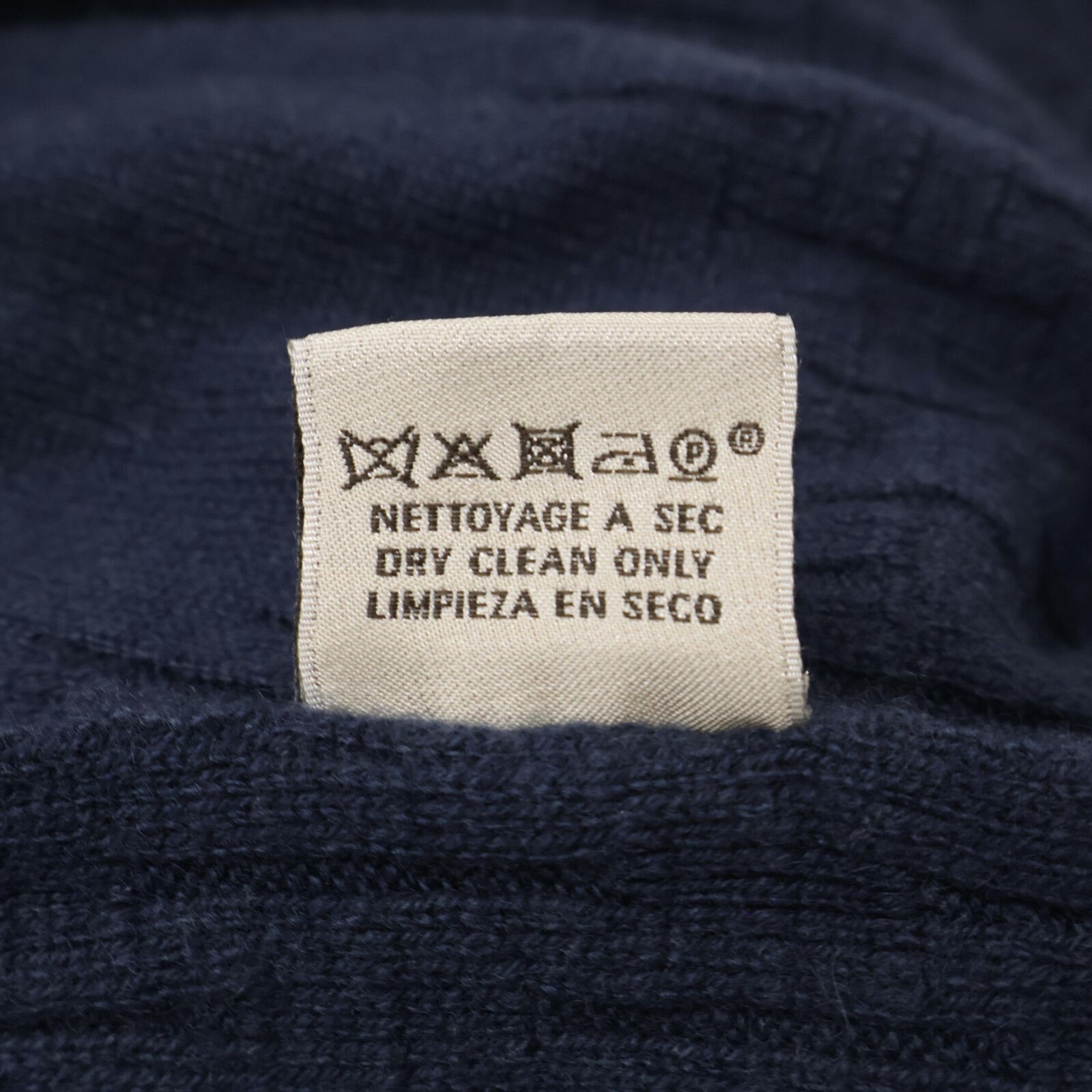 HERMES エルメス ﾈｲﾋﾞｰ H ﾌﾟﾙｵｰﾊﾞｰｶｼﾐﾔﾆｯﾄ XXL - メルカリ