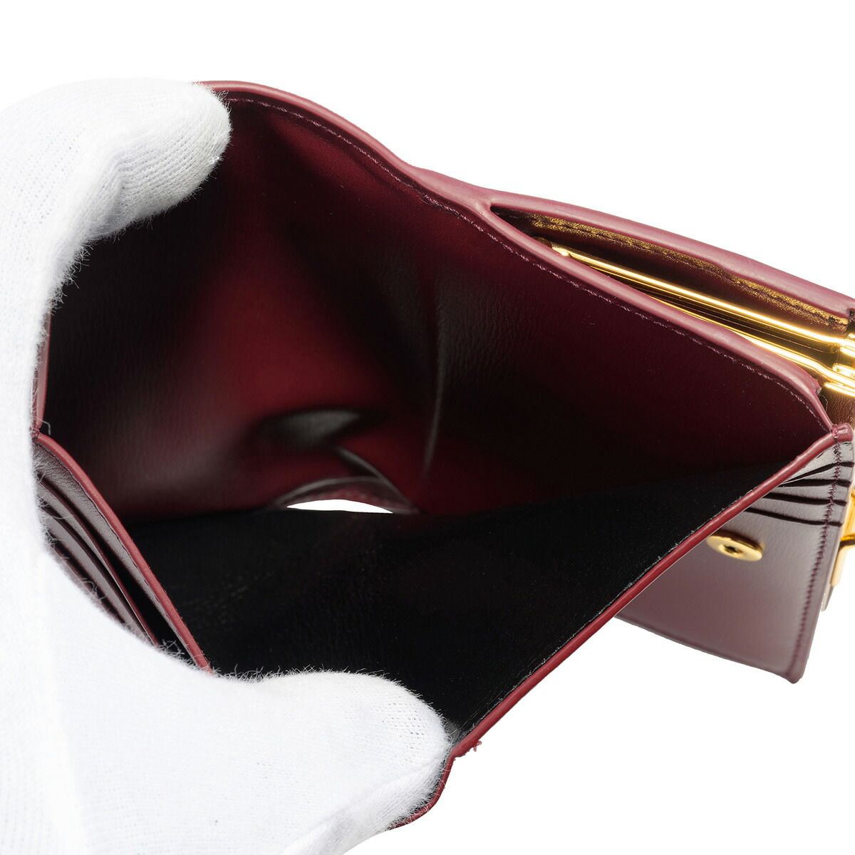 新品 ジルサンダー JIL SANDER 2つ折り財布 PURSE SM ガーネット