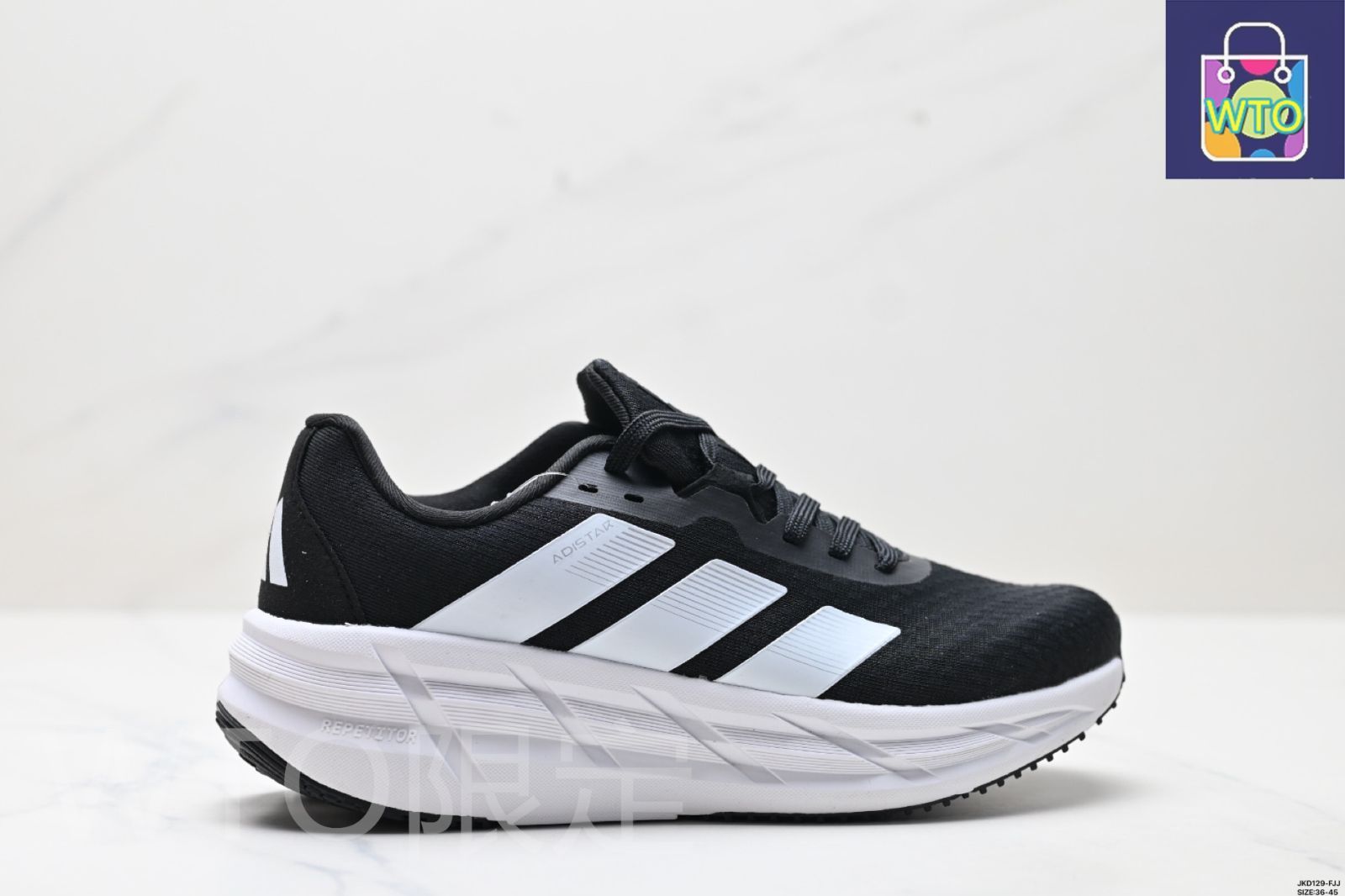 Adidas アディダス 新モデルの男子用マラソン用耐摩耗クラシックスポーツランニングシューズ-WTO輸入1