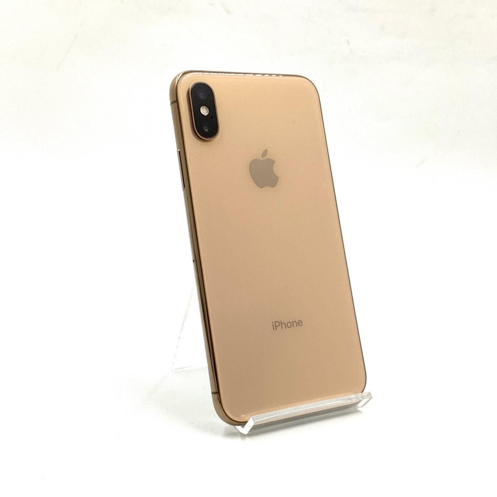 全額返金保証】【最速発送】Apple iPhone XS 64GB ゴールド docomo SIM 