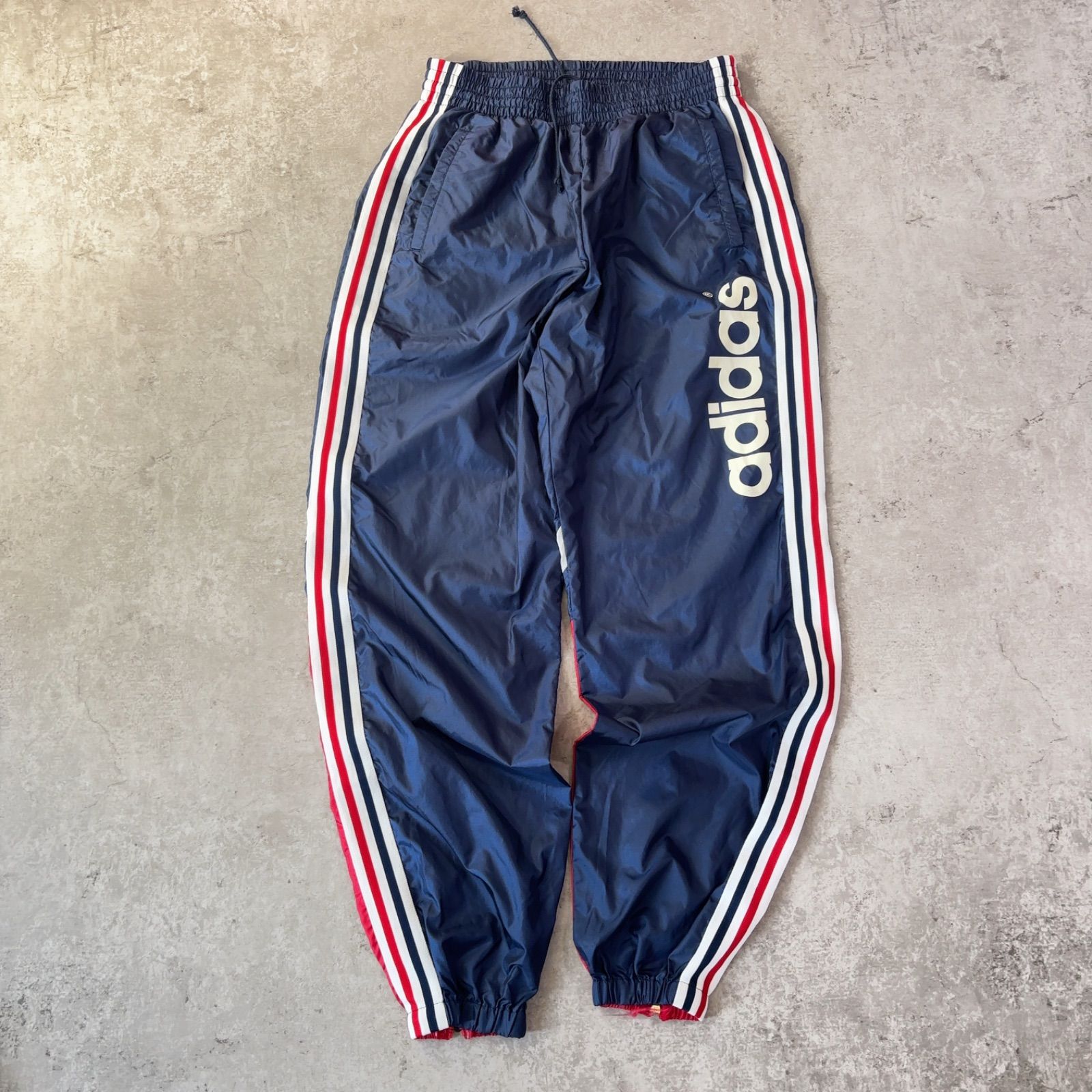 希少デサント製】adidas アディダス 90s ナイロンパンツ トラック 