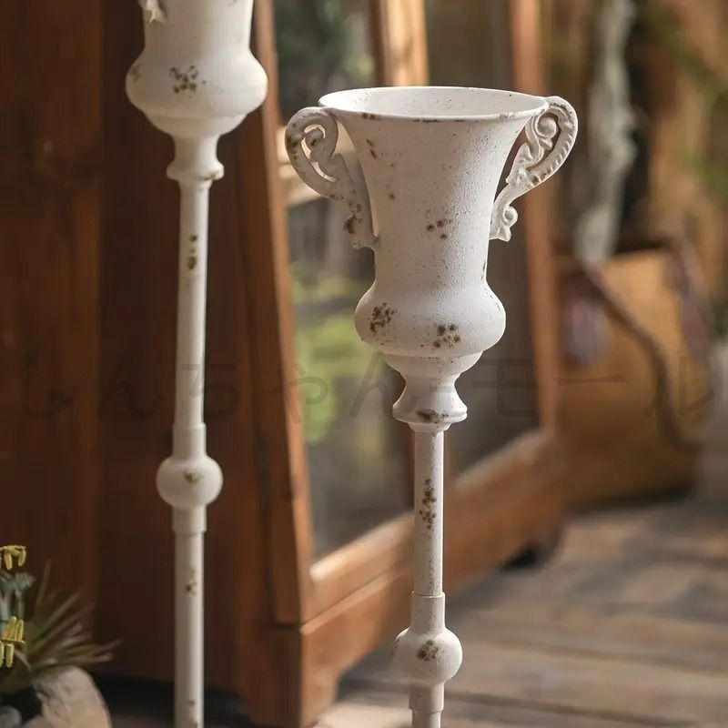 アンティーク アイアン シャビー プランター ホルダー ヴィンテージ