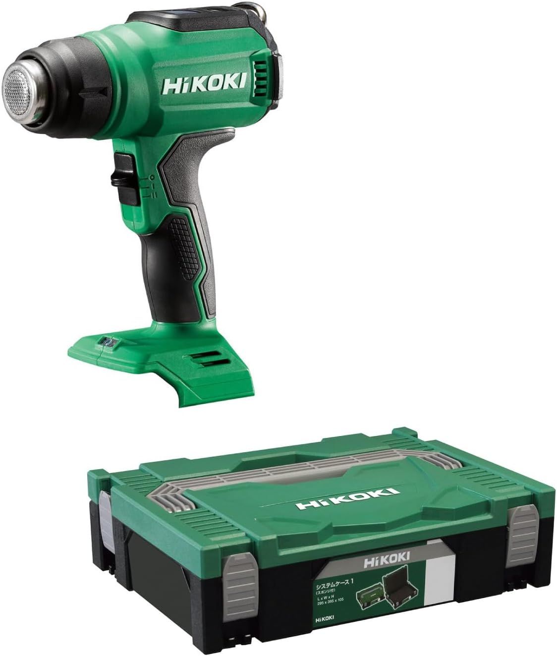 HiKOKI ハイコーキ 18V コードレスヒートガン 温度調節 風量切替機能付 ノズル3種付 蓄電池 充電器別売 ケース付 RH18DA NNP