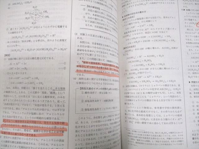 鉄緑会 高3 化学発展講座 第1/2分冊/問題集 テキスト通年セット