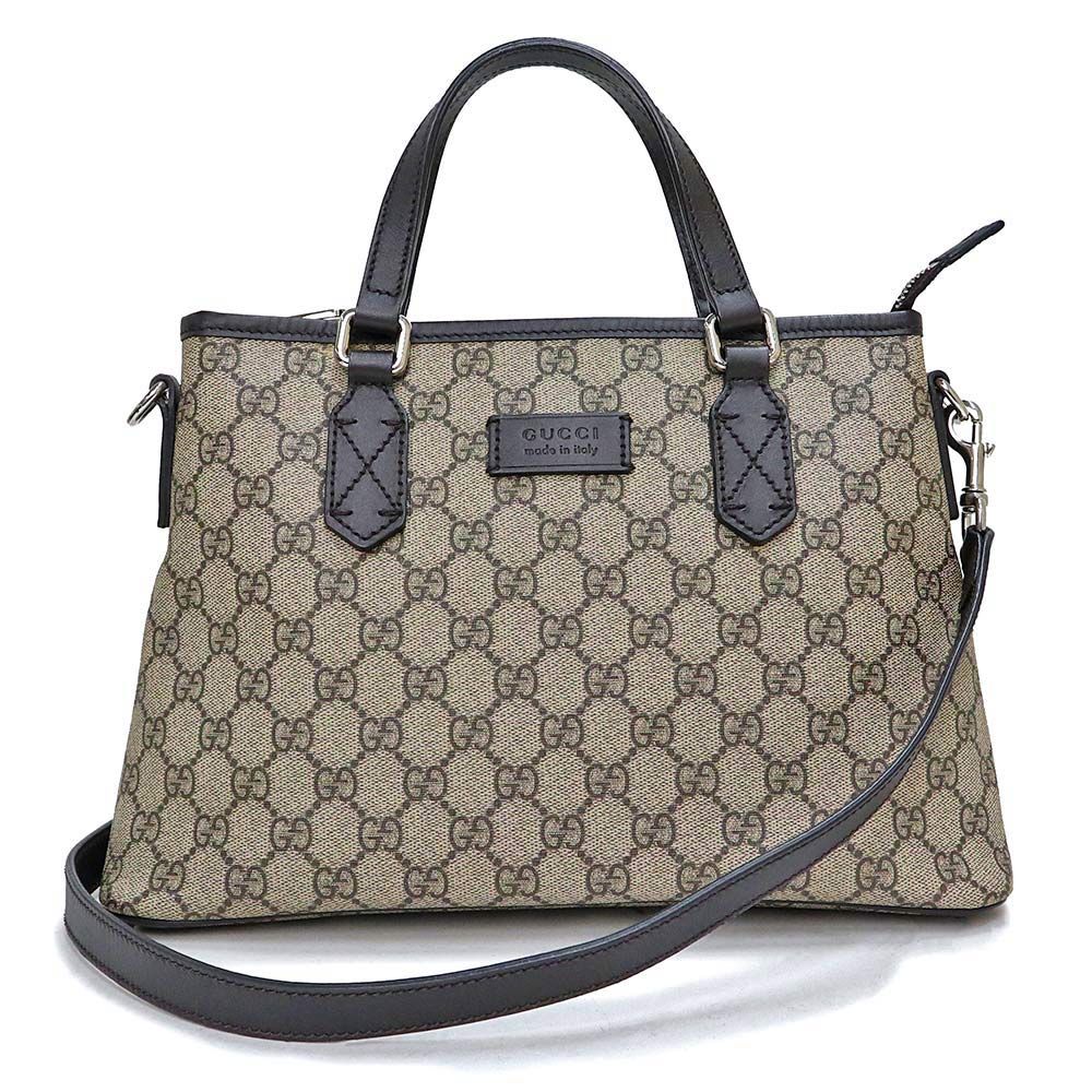 99 GUCCI トートバッグ ハンドバッグ 肩掛け GGキャンバス ea6
