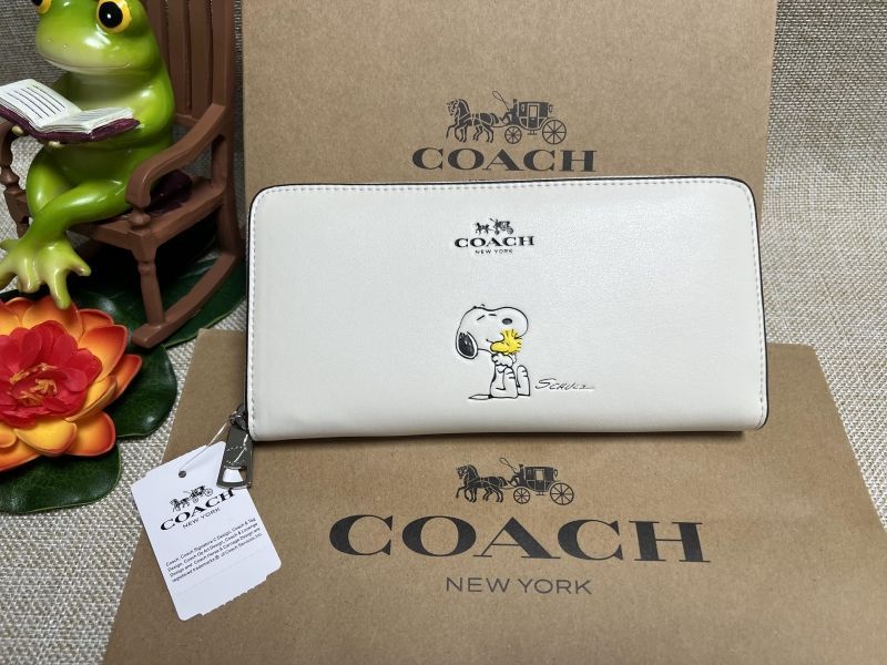 コーチ COACH 財布 長財布 COACH PEANUTS コーチ スヌーピー コラボ 長