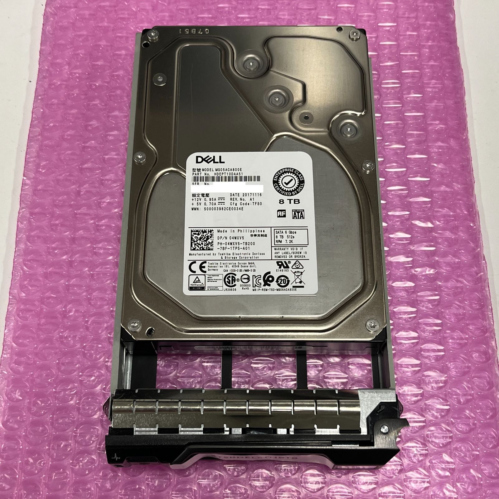 ①3.5インチ HDD 8TB（4TB＋2TB×2）正常 CrystalDisk HDD 8TB 3.5インチハードディスク / Crystal DiskInfo 正常 / #1179