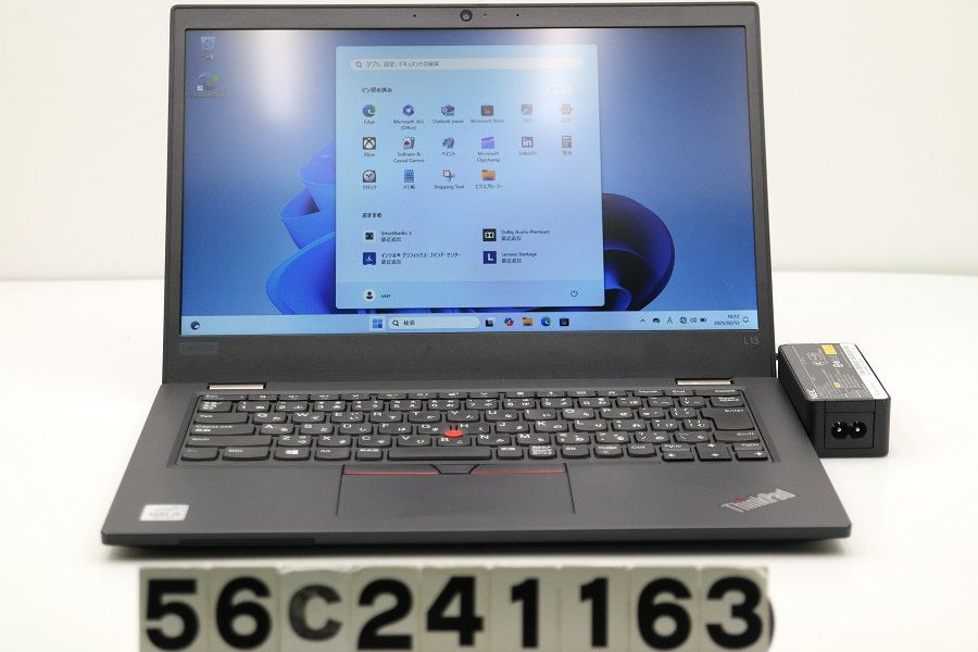 Lenovo ThinkPad L13 Core i3 10110U 2.1GHz/4GB/256GB(SSD)/13.3W/FWXGA(1366x768)/Win11 【56C241163】