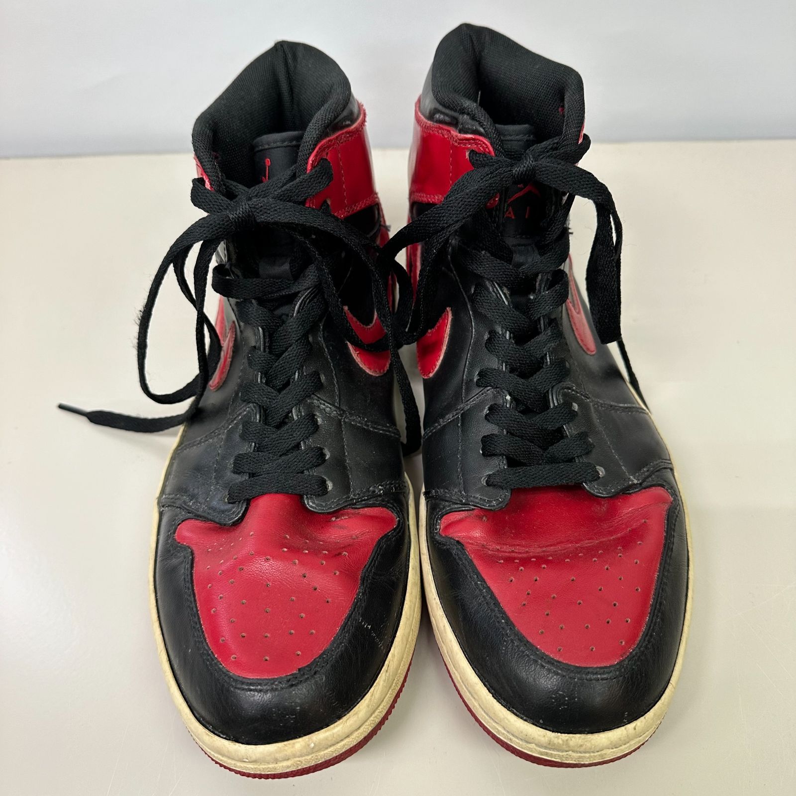 NIKE AIR JORDAN1 RETRO HIGH Chicago Bulls Bred DMP ナイキ エアジョーダン1 レトロ ハイ シカゴブルズ 332550-061 27.5cm 【紫波80-0009】