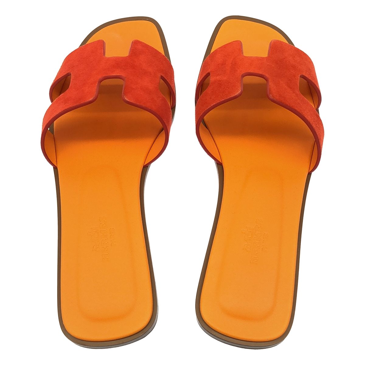 【美品】HERMESエルメス　サンダル37 美品】 HERMES / エルメス | オラン Hロゴ サンダル | 37