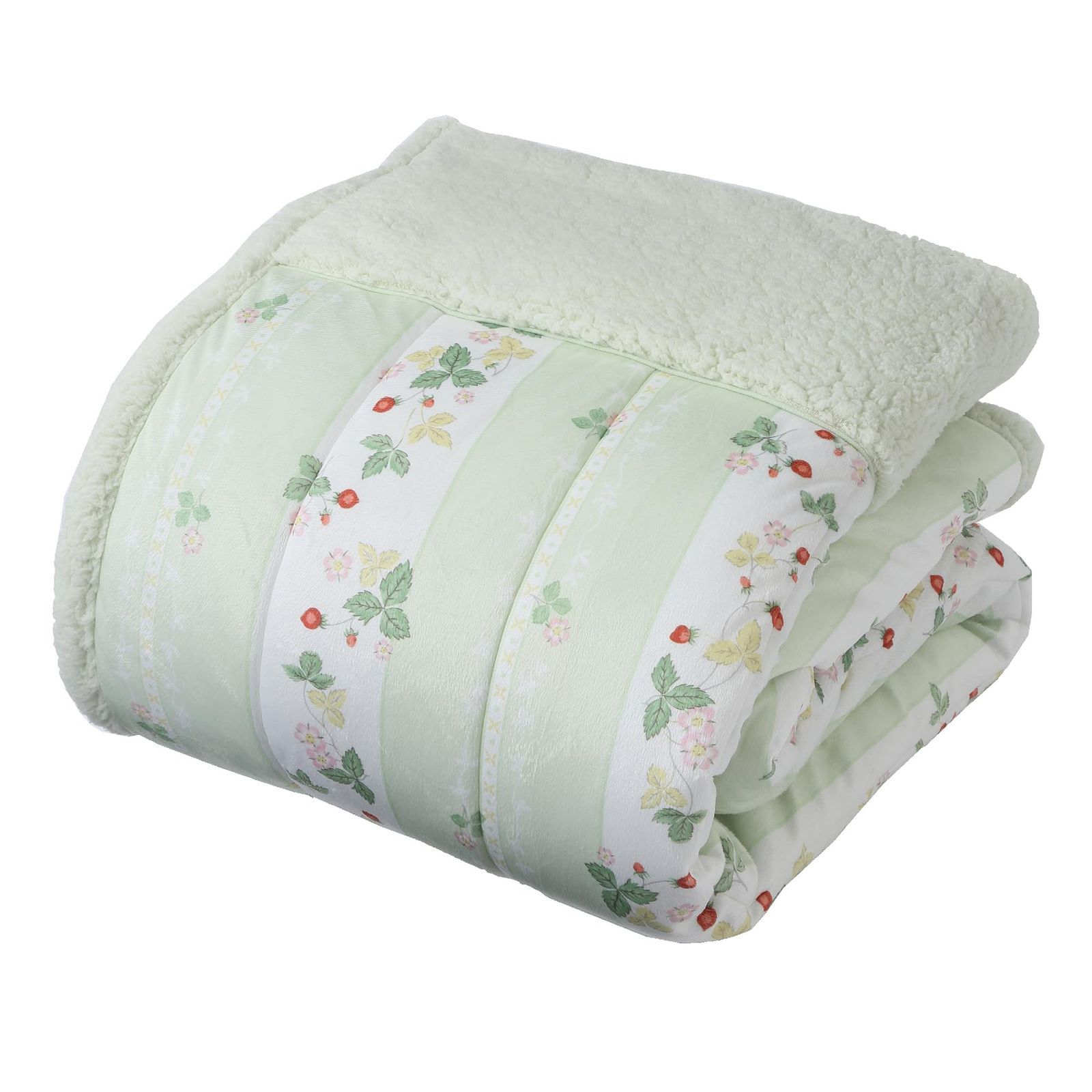迅速発送 nishikawa 西川 ウェッジウッド あったか肌掛け布団 キルトケット シングル 洗える ワイルドストロベリー やわらか 暖か グリーン FE03903032