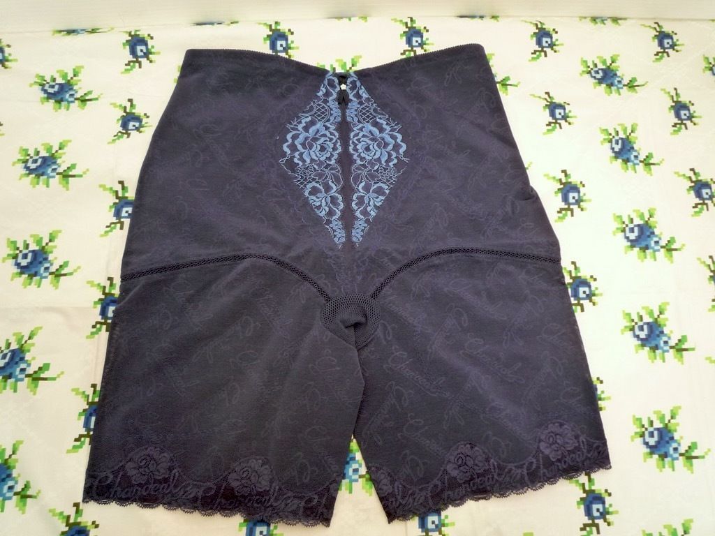 定価28600円 最 補正下着 シャンデール シャルム ロング ガードル 82 サファイアブルー 立体成形 メッシュテープ ヒップUP _SL1