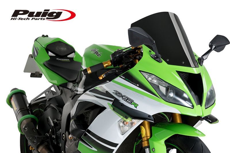 Puig 3629N RACING-SCREEN [BLACK] ZX-6R (18-21)/ ZX-6R 636 (13-21
