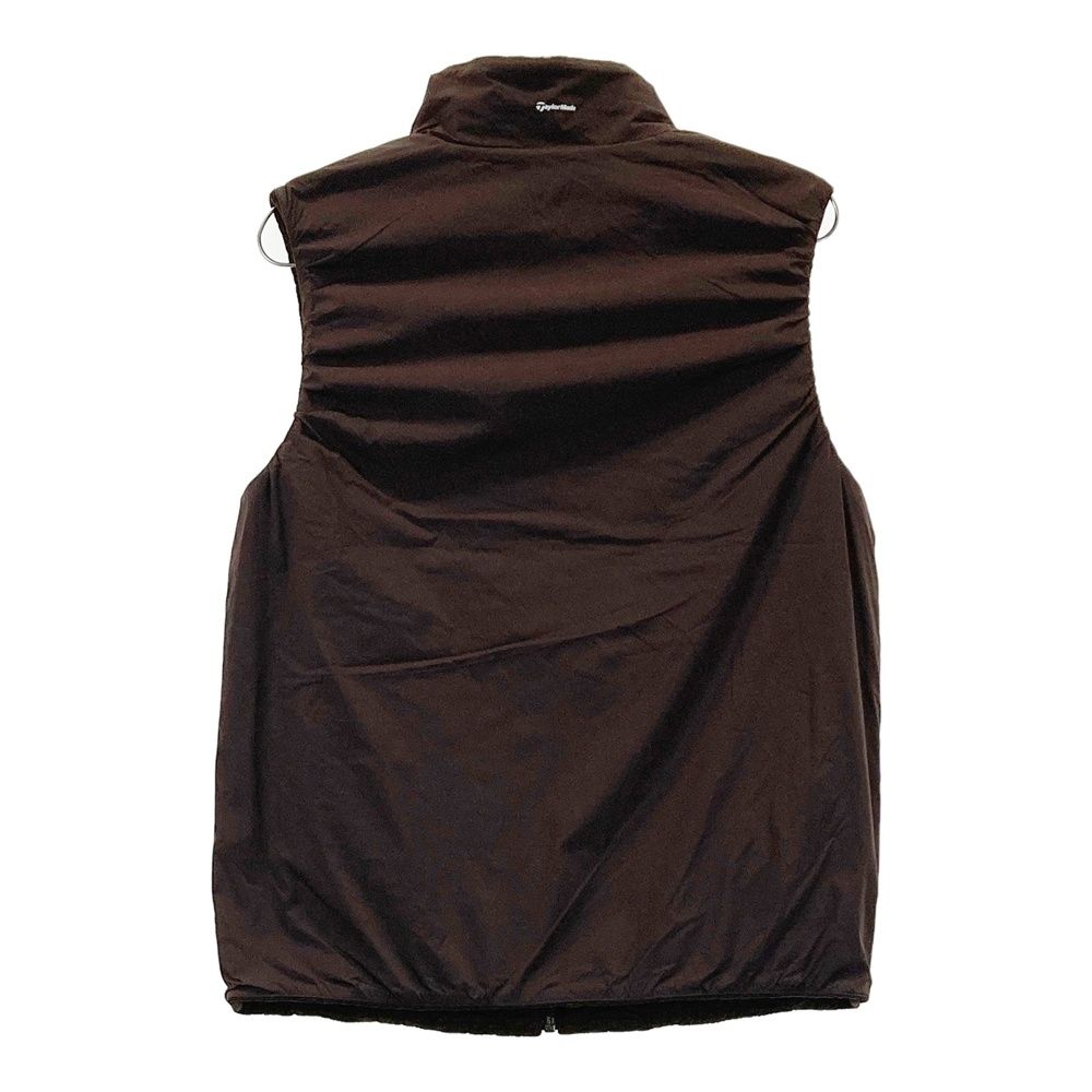 サイズ XS TAYLOR MADE テーラーメイド ×UNITED ARROWS モデル リバーシブル ジップベスト ブラウン系 240101528530 ゴルフウェア メンズ ストスト