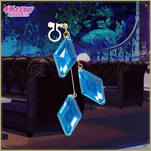 送料無料，人気SALE [KIFRAL] コスプレ道具 アニメグッズ フロイド ジェイド風 ピアス イヤリング 耳飾り コスチューム小物 応募券