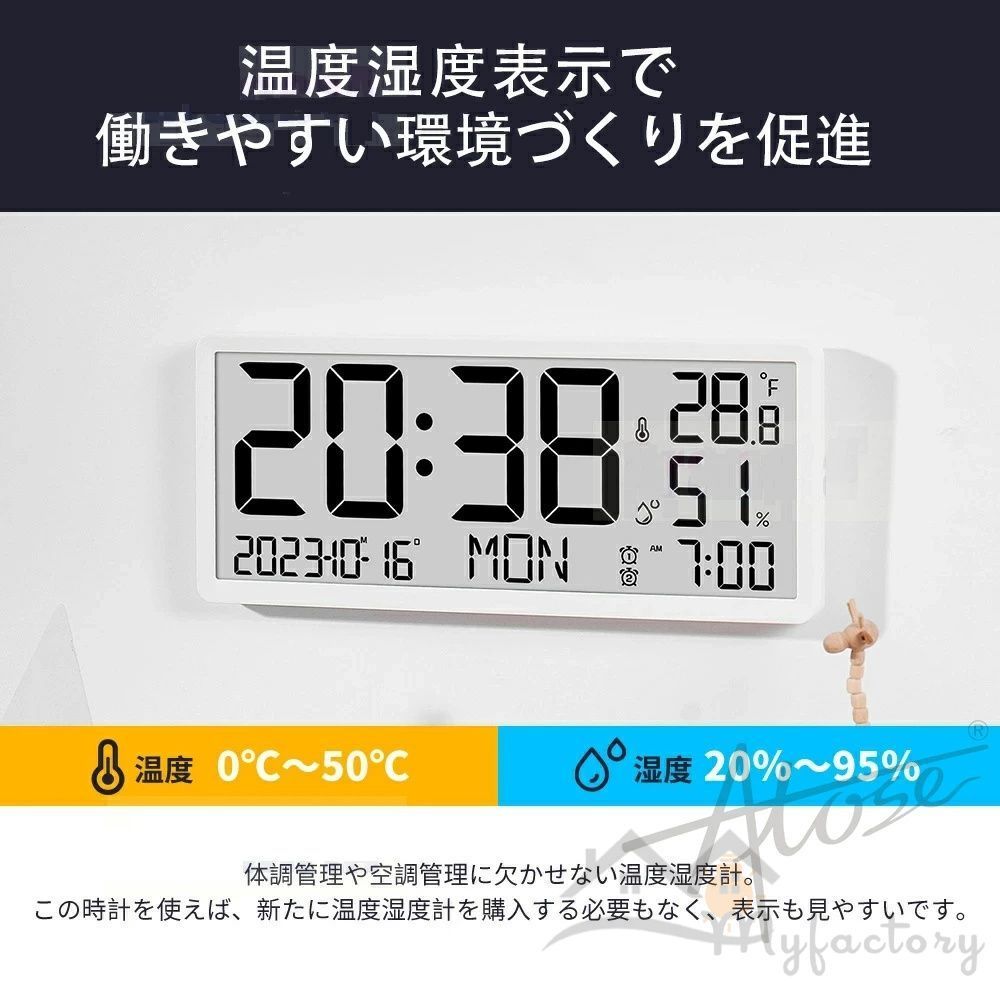 日付 曜日温湿度表示