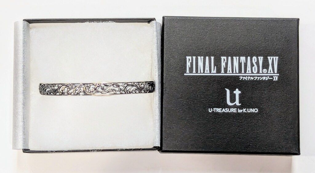 U-TREASURE コラボジュエリー FFXV バングル Insomnia シルバーver. 王の紋章デザイン