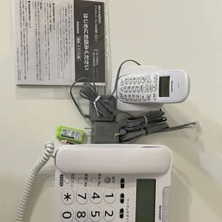 SHARP デジタルコードレス電話機 JD-V38ECL 展示品 - メルカリ