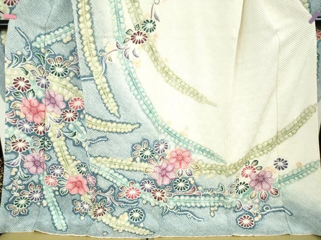 平和屋本店□極上 名門 藤娘きぬたや・総絞り 振袖・長襦袢(無双仕立て