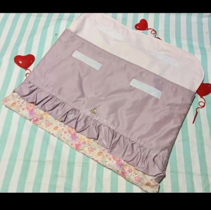 防災頭巾カバー　背もたれあり　さくらんぼ　くすみピンク　花柄　女子　入学 防災頭巾カバー 背もたれあり さくらんぼ くすみピンク 花柄 女子 入学