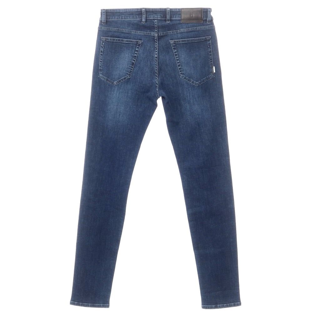 【中古】ピーティートリノ デニム PT TORINO DENIM SWING 加工 ストレッチデニムパンツ ジーンズ ネイビー【サイズ32】【メンズ】