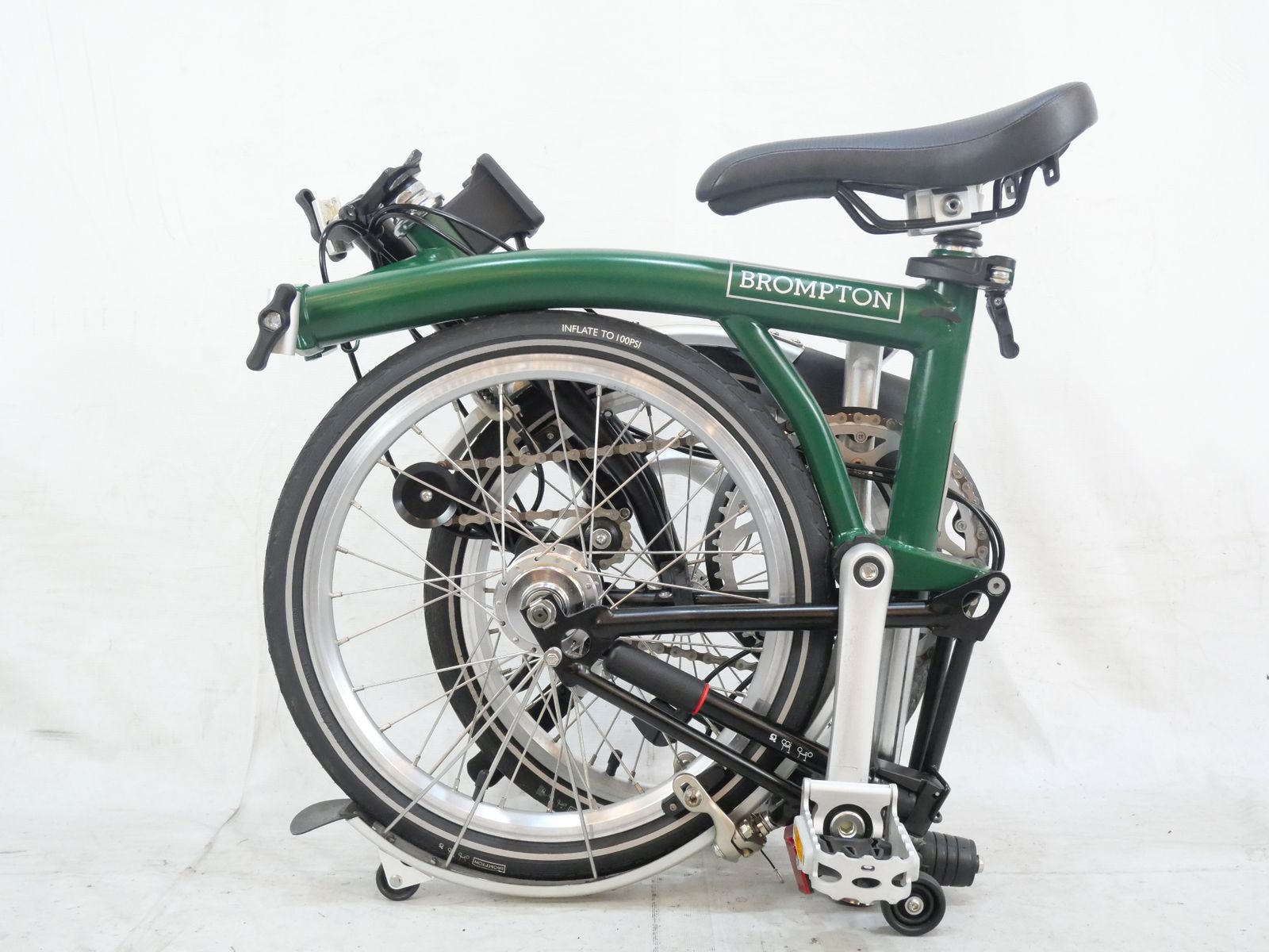 BROMPTON 折りたたみ自転車 16インチ 緑（台湾モデル） BROMPTON 折りたたみ自転車 16インチ 緑（台湾モデル） - メルカリ