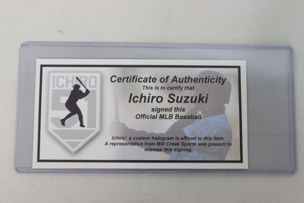 超レア　イチロー　3000th Hit 直筆サイン　ボール ◇ 直筆サイン MLBオフィシャル イチロー選手 3000th Hit 直筆