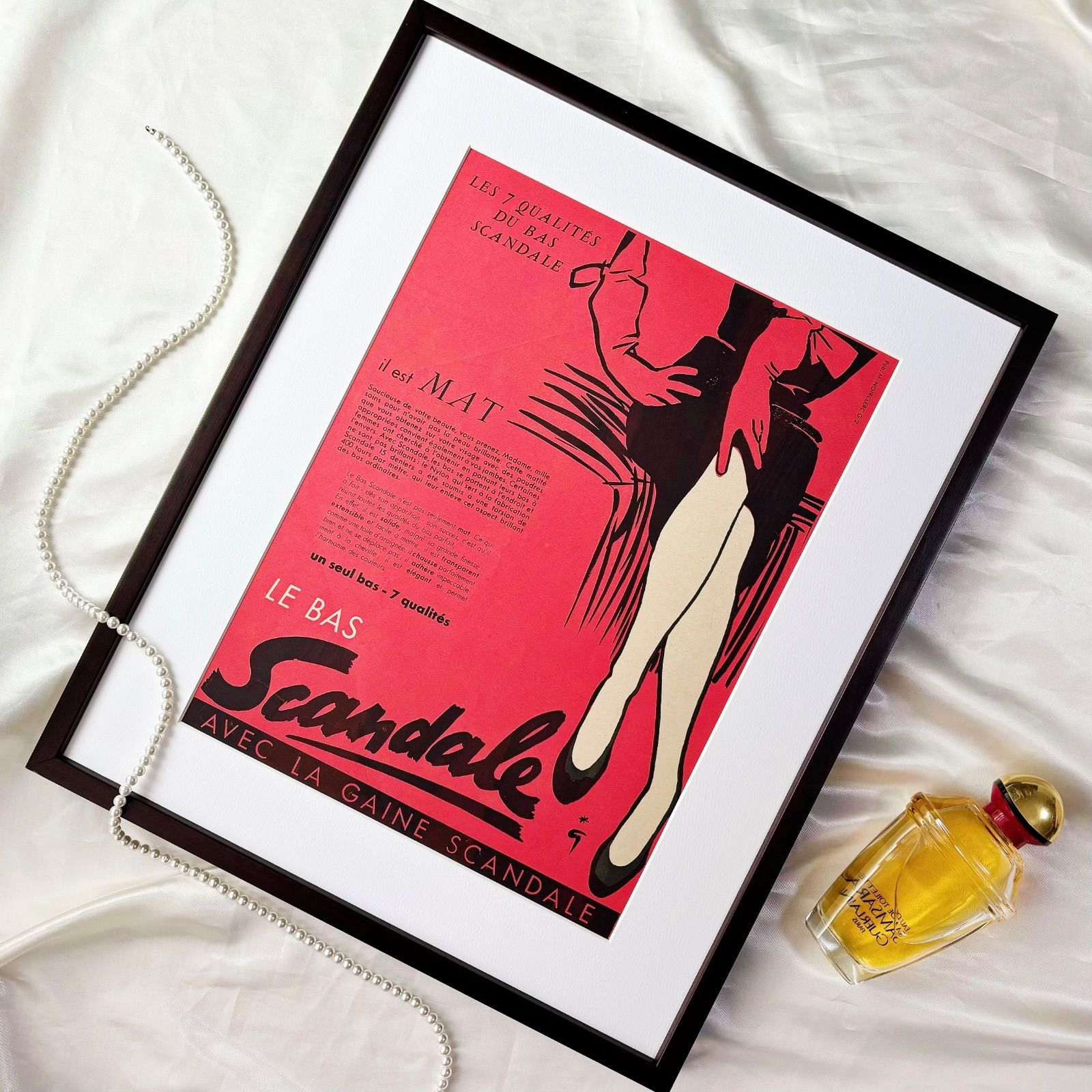 1952 広告＞Scandale Rene Gruau ルネ・グリュオ ポスター