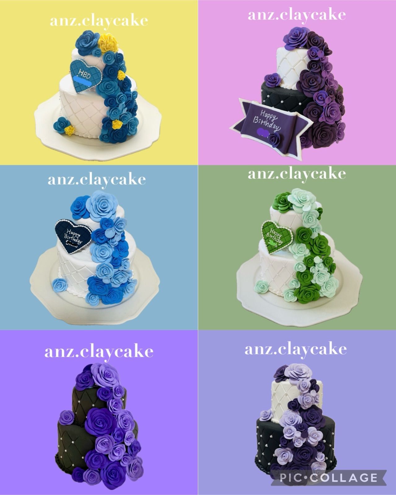 キルティング　クレイケーキ　ハンドメイド　推しケーキ　推しカラー　生誕祭　推し活 キルティング クレイケーキ ハンドメイド 推しケーキ 推しカラー