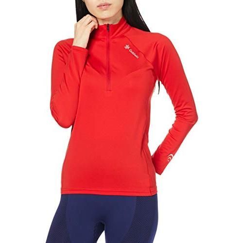 全国無料，高品質 シースリーフィット(C3fit) カットソー アドバンスウォームジップアップ長袖 レディース GCW00310 ファイヤーレッド Lサイズ その他