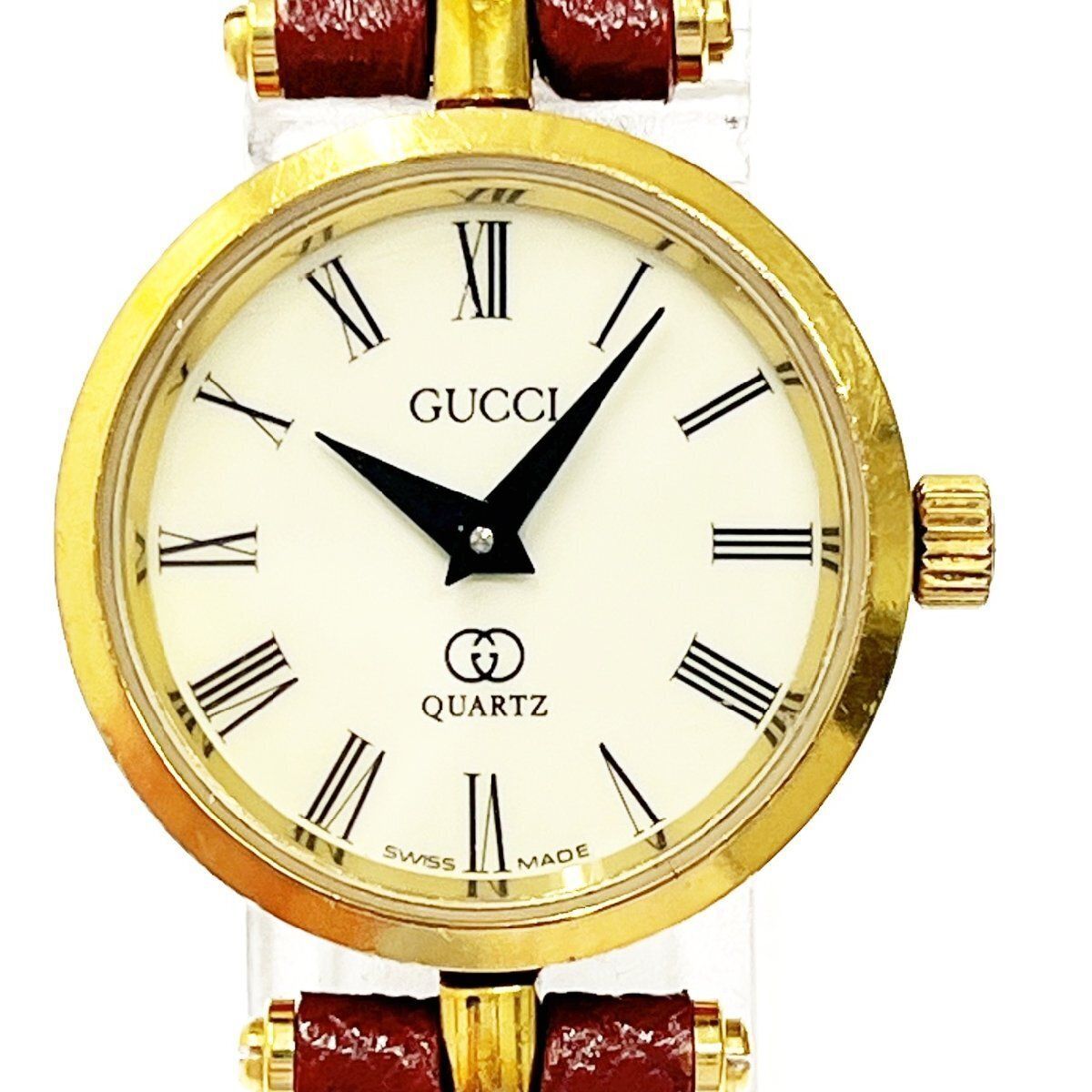 GUCCI グッチ 2000L ローマ数字 ゴールド クォーツ レディース