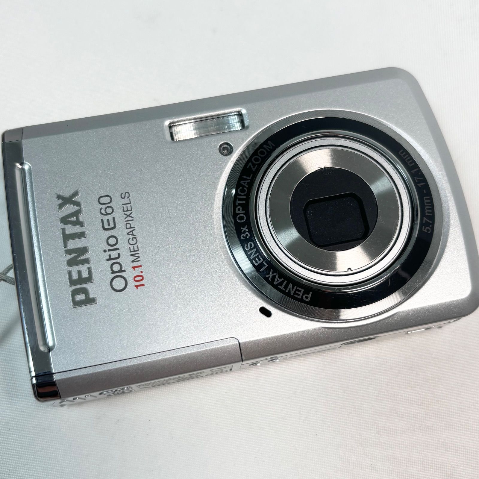 送料無料】PENTAX/ペンタックス/Optio E60/シルバー/コンパクト