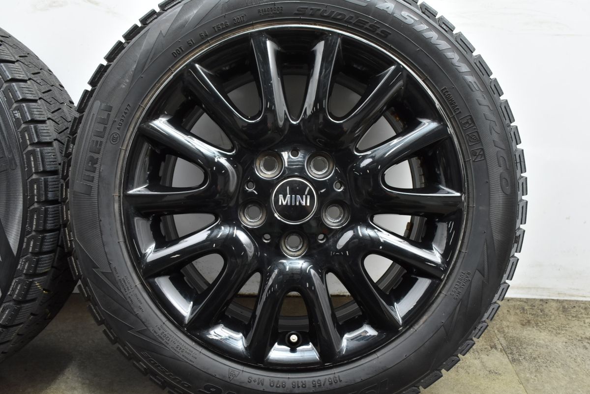 Tシャツ 正規品 MINI F55 F56 ミニクーパー 純正 16in 6.5J 54 PCD112 品番 6855106 ビクトリースポーク495 ピレリ 195|55R16 可