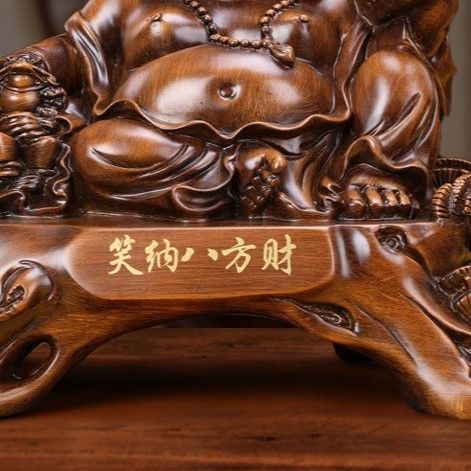 布袋様　置物　仏像　縁起物 布袋様 布袋尊 置物 銅製 中サイズ（高さ17cm) 縁起 ご利益 開運