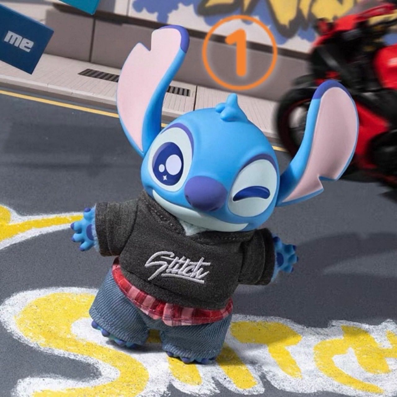 Disney - ディズニー スティッチ＆スクランプ ミドルフィギュア ドライブ 楽天市場】スティッチ スクランプ 【光るフィギュア】 19.4cm