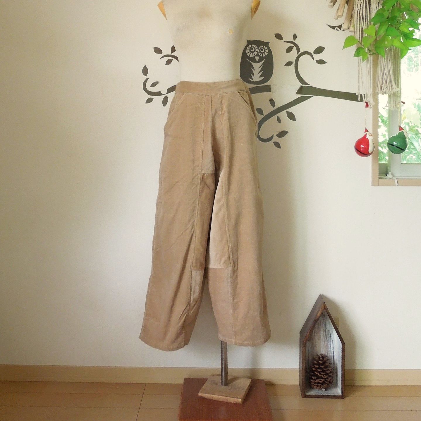 ストレッチコール グリークパンツ○ベージュ - メルカリ