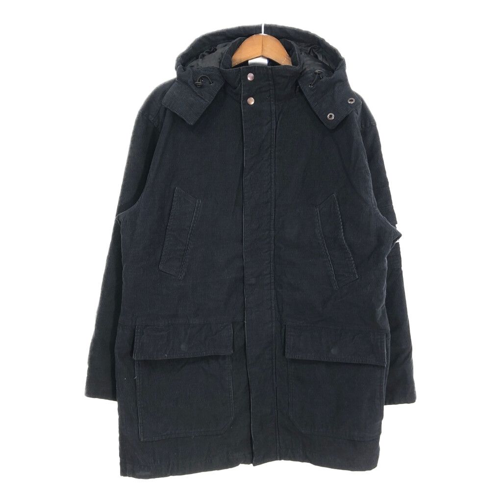 Reebok リーボック コーデュロイ マウンテンパーカー スポーツ ブラック (メンズ M) 中古 古着 T1948