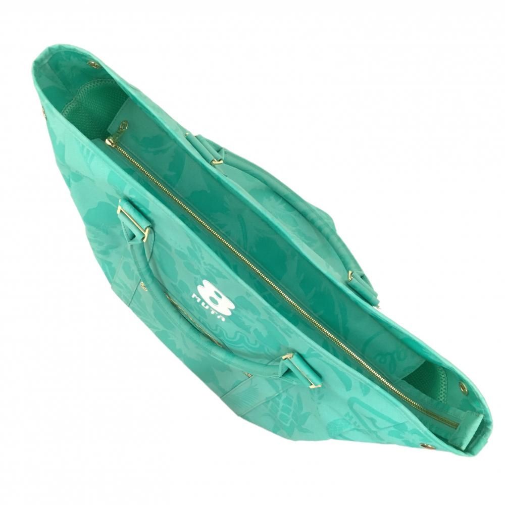 超美品】ムータマリン ロッカーバッグ ミントグリーン系 花柄