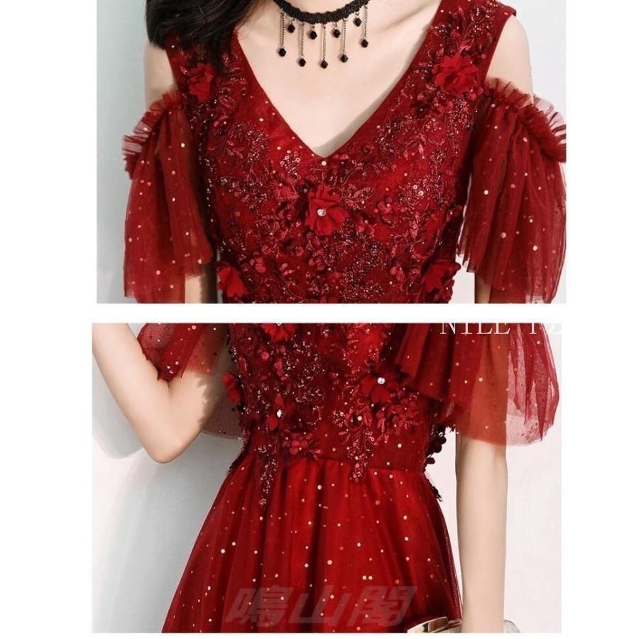 上品 ウエディングドレス パーティードレス 10代 20代 30代40代 ワンピース おしゃれ ロングドレス 結婚式 二次会 舞台衣装 披露宴 演奏会 WP数量 価格926 MAAHADDERANG_COM